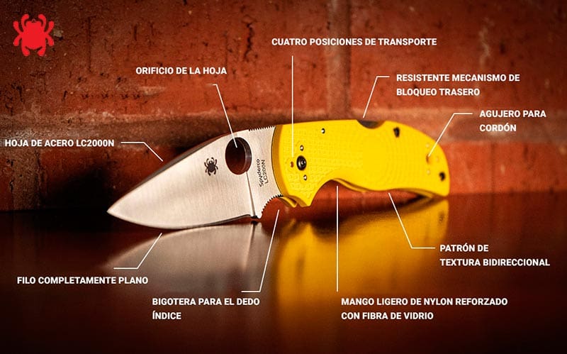 Partes de la Navaja Native Salt 5 I Spyderco España