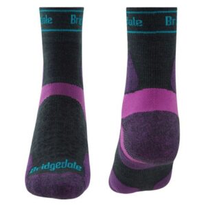 Calcetines trailrunning de Bridgedale para mujer de merino y caña-media